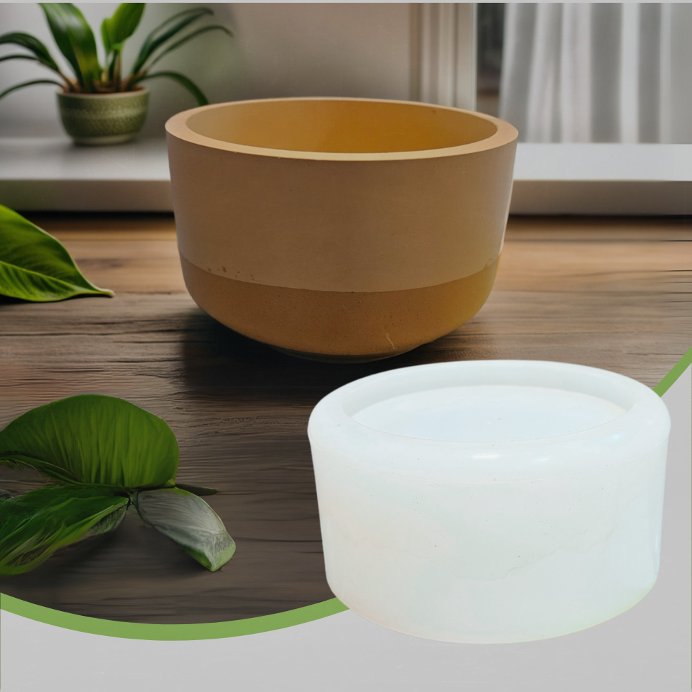 SILICOMOLDS - 5" W x 2.5" L - Planter Mold- URP332PM